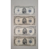 Image 1 : (4) Assorted Series United States $5 Silver Certificates - Face Value: $20.00