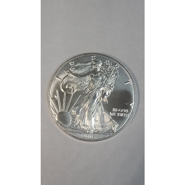 United States 2016 One Troy Ounce .999 Fine Silver American Eagle Coin