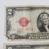 Image 2 : Two United States Red Seal $2 Notes: 1928 D & 1953 - Face Value $4.00