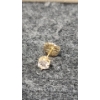 Image 10 : 14K Gold Lot Including Ring Without Stone, Earring Set & Single Earring With White Stone