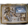 Image 2 : Vintage Costume Jewelry Collection Including Vintage Rosary, Silver & Gold Tone Necklaces, Pins & Mo