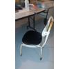 Image 4 : As Shown  - 48" Wide by 30" x 29" Folding Legs Work/Computer Table & Chair - Contents Not Included