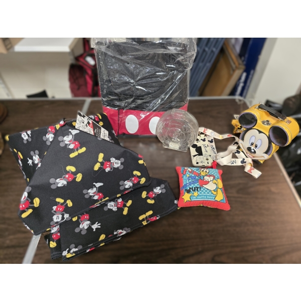Disney Bundle incl Backpack, Mickey Piggy Bank, Food Covers, Lunchbox and More
