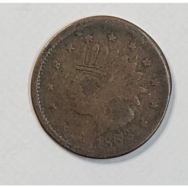 1865 "NOT ONE CENT" Civil War Token