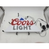 Image 2 : LED Lighted 22.5''x14.5'' Coors Light Sign 
