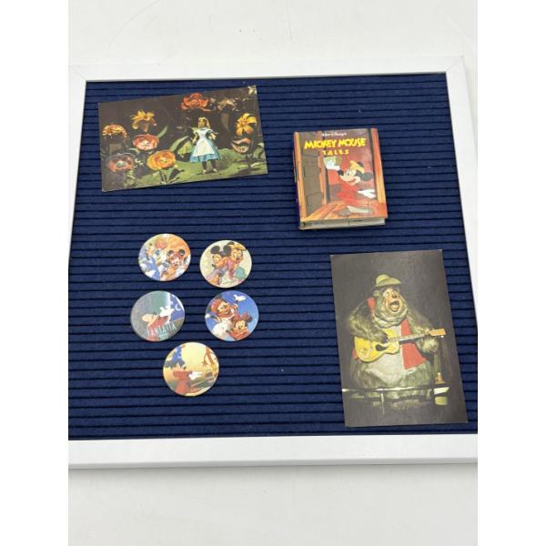 Mickey Mouse Tales Book - 2 Postcards - 1 Alice in Wonderland - Country Bear Jamboree -4 Disney Pogs