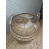 Image 2 : Vintage Five Gallon Wards Motor Oil Can With Spout & Wooden Handle
