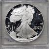 Image 2 : Austin Hutto Signed 1986-S Proof American Silver Eagle Graded PR70 DCAM by the ICG