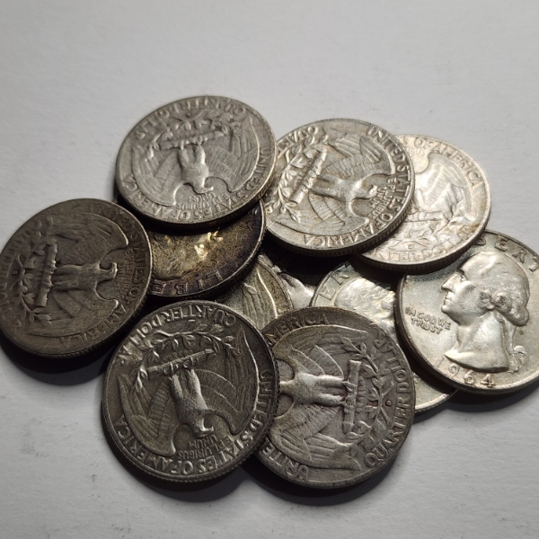 $3.00 Face Value in Assorted 90% Silver United States Quarters