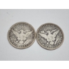 Image 2 : Two U.S. Barber Half Dollars: 1090-O & 1901 - 90% Silver - FV: $1.00