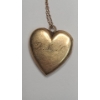 Image 2 : 14K Gold Heart Locket & Gold Filled Necklaces (Broken) - Locket Weight: 2.6g
