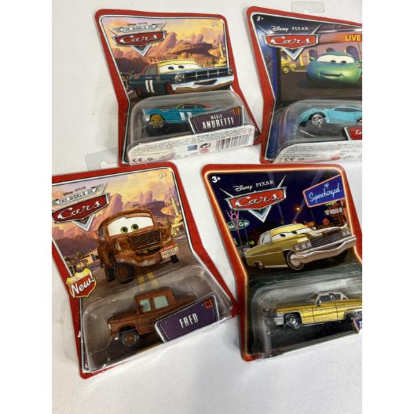 6 Cars movie toy cars - Chief RPM - Tex Dinoco - Fred
