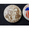Image 2 : Two Political Campaign Buttons - Roosevelt & Truman Along With "Forward With Kennedy" 