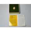 Image 2 : Vintage Krementz 14K Gold Overlay Shell Cameo Necklace w/ Box and Info Card - 18in Chain 