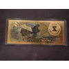 Image 2 : $10,000 Gold Certificate Gold Back .999999 - 24K Gold Back In Protective Holder - Mint Condition