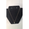 Image 1 : 14K Gold Blue Topaz 18" Necklace - Weight: 3.1g