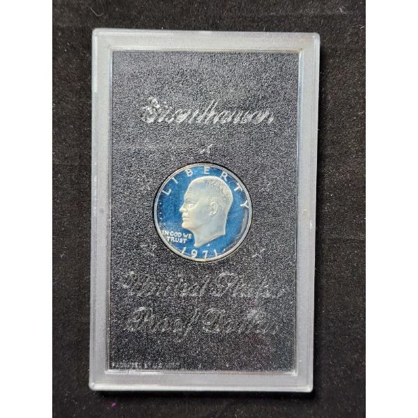 United States Eisenhower Silver Proof Dollar in Case