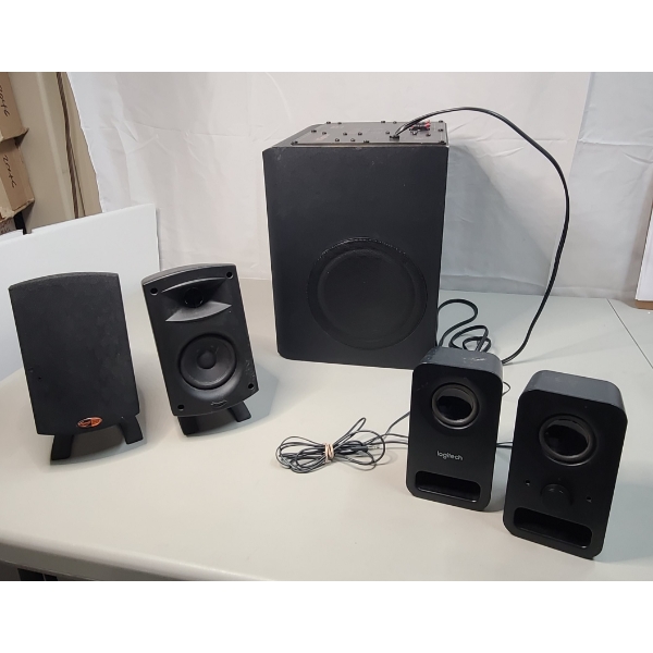 Klipsch ProMedia 4.1 Speaker System with Subwoofer -Untested