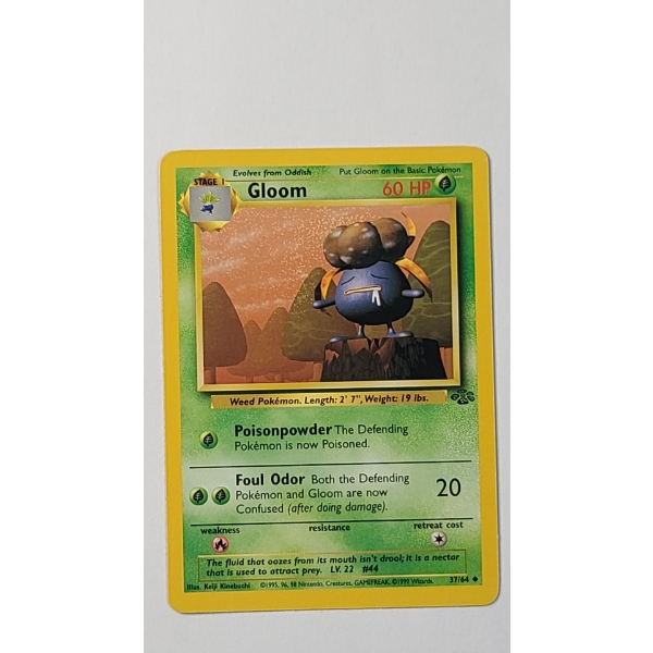 1999 Gloom #37/64 Pokemon Trading Card From The Jungle Set - Near Mint