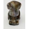 Image 1 : Adorable Degenhart Vintage Glass Dog Figurine- Dapper Gray Slag