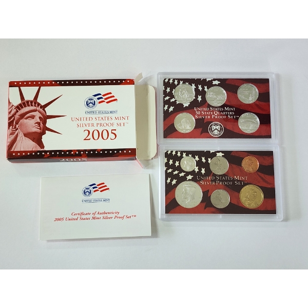 2005 United States Silver Proof Set - Original Packaging & CoA