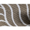 Image 4 : Brand New Thro Home 27''x45'' Beautiful Brown & White Accent Rug -No Shipping Available 