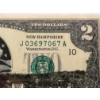Image 2 : 2003 United States Jefferson NEW HAMPSHIRE $2.00 Bill In Hard Case Holder - Mint Condition - RARE