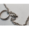 Image 4 : Sterling Silver Chain Necklace With Ring and Toggle Clasp - 20in - TW: 41.6g