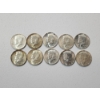 Image 1 : x10 1964 90% Silver Kennedy Half Dollars Face Value $5.00