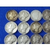 Image 2 : Lot of 20 Assorted Years Silver Mercury/Barber Dimes - 90% U.S. Silver - Face Value $2.00