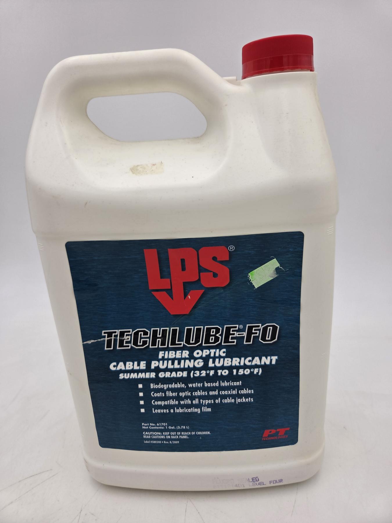 Lps Tech New 1 Gallon LPS Tech Lube-FO Fiber Optic Cable Pulling Lubricant ...
