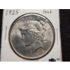 Image 3 : 1925 Silver United States Peace Dollar - Great Almost Uncirculated Silver Coin!
