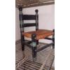 Image 2 : Vintage Small Wood & Wicker Seate Child Chair -  25" Tall - 9 x 12 Seat - see Pics