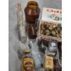 Image 5 : Vintage Mini Glass Bottle Collection, Cork Lined Bottle Caps & Cigar Box 