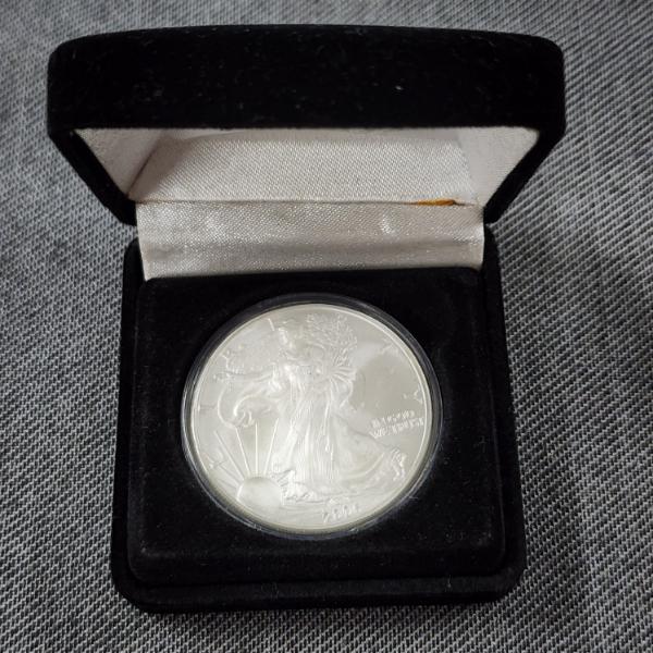 United States 2006 Silver 1 Oz American Eagle Round in Protective Capsule & Nice Gift Box