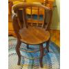 Image 1 : Antique - Unique Oak Round Barrel Chair - 31 x 21 x 18" Seat - RARE