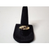 Image 1 : Beautiful 14K Gold Ring with Diagonally Set Garnet Stones - Size 8 - Total Weight 3.5g