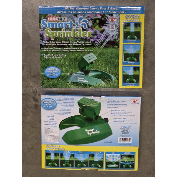 Two New In Box Canada Green Lawn Sprinklers 