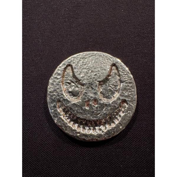 Rare Halloween Pumpkin Face 50 Gram .999 Fine Oz Silver Coin - Mint Condition