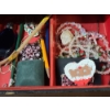 Image 7 : Jewelry Box Full of Assorted Costume Jewelry Including Estee Lauder Compact & Military Pins