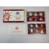 Image 1 : 2001 United States Mint Silver Proof Set: 90% Silver Quarters, Half Dollar, & Dime