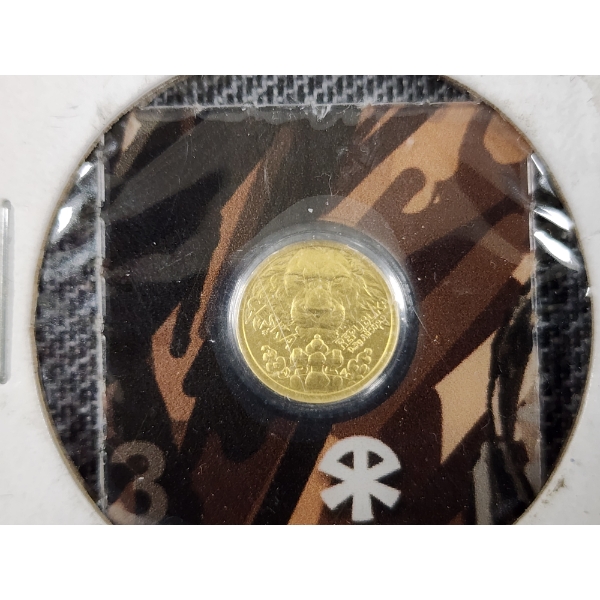2023 Niue 0.5 Gram .999 Fine Gold Czech Lion BU