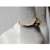 Image 4 : Lovely 10K Yellow Gold Ring With Small Clear Stone ~ SIZE 7.5 ~ Weighing 1.5 Grams