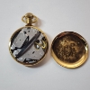 Image 4 : Westclox Gold-Tone Pocket Watch with Railroad Train Engraved Back
