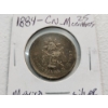 Image 2 : 1884 Mexico Second Republic 25 Centavos ASW: 0.1965oz