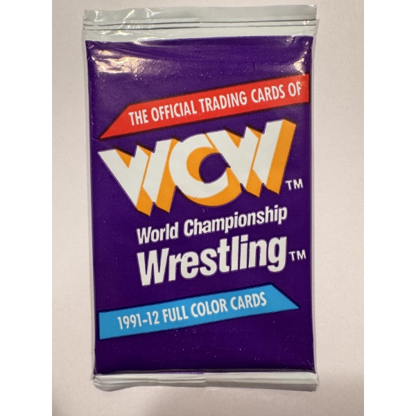 1991 World Championship Wrestling Cards Unopened Wax Pack - Mint - Possible High Value Cards Inside