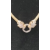 Image 2 : Sterling Silver 17" Statement Panther Necklace - Weight: 23.3g