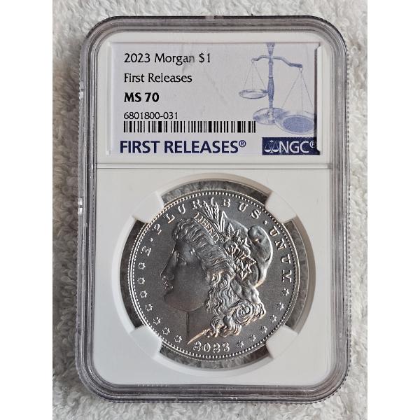 2023 Morgan .999 Fine Silver Dollar - NGC MS-70 - AFV $1 - GREAT CONDITION!!!
