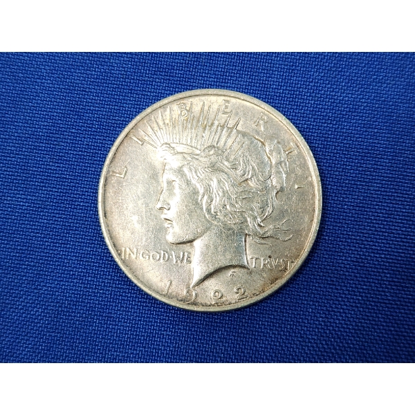 1922 90% Silver Peace Dollar