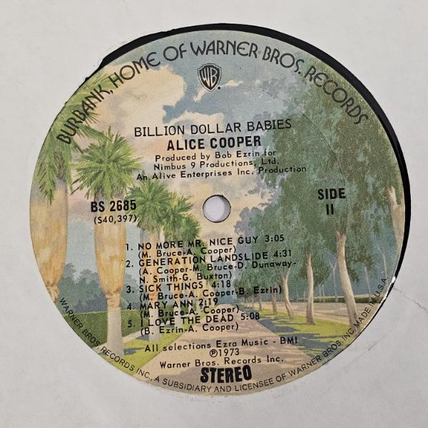 Alice Cooper - Billion Dollar Babies (1973 Vinyl)